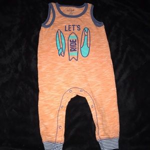 Cat & jack orange surf romper size 12 months